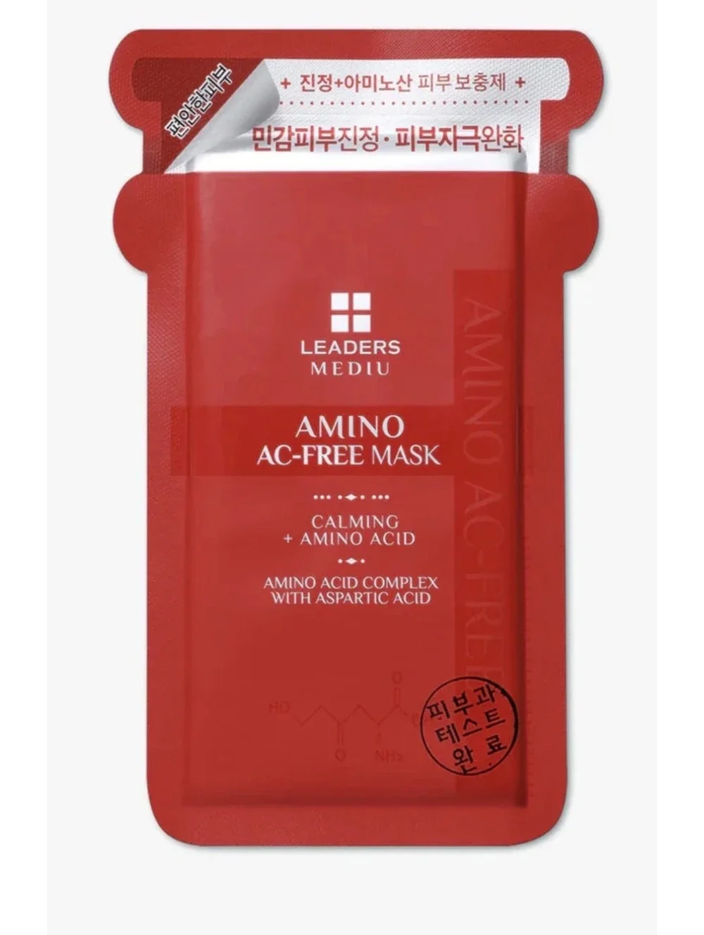 5 Pack of Masks Leaders Mediu Amino AC-Free Calming Mask Sheet